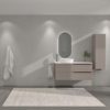 Mueble Suspendido con Lavabo de Porcelana