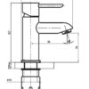 MONOMANDO LAVABO CROMO COD.162537 - Imagen 2